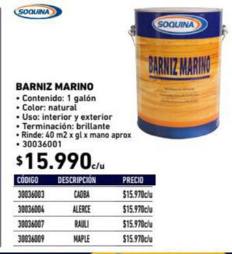 Barniz Marino 1 Galón