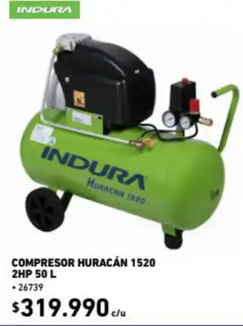Construmart Indura Compresor Huracán 1520 2 HP 50L oferta