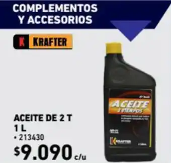 Construmart Krafter Aceite de 2 T 1L oferta