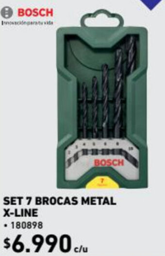 Construmart Bosch Set 7 Brocas Metal X-Line oferta