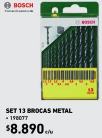Construmart Bosch Set 13 Brocas Metal oferta