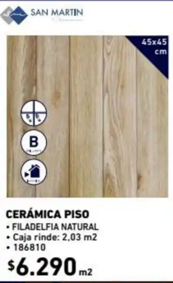Construmart San Martin Cerámica Piso oferta