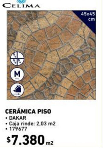 Construmart Celima Cerámica Piso 45x45cm oferta
