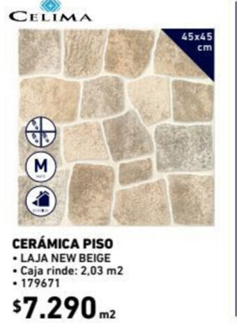 Construmart Celima Cerámica Piso 45x45cm oferta