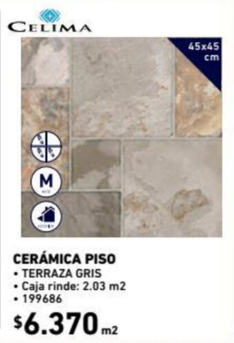 Construmart Celima Cerámica Piso 45x45cm oferta