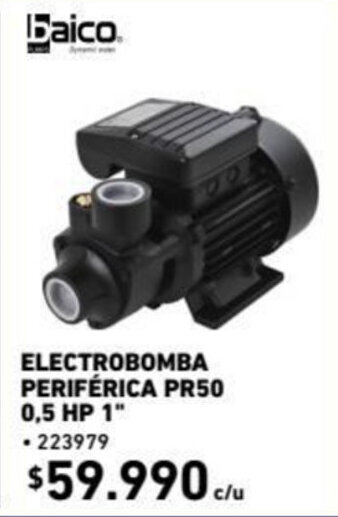 Construmart Electrobomba Periférica PR50 0,5 HP 1" oferta