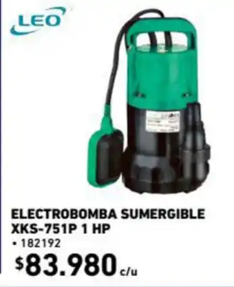 Construmart Leo Electrobomba Sumergible XKS-751P 1 HP oferta