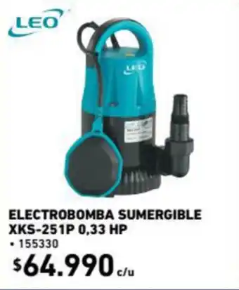 Construmart Leo Electrobomba Sumergible XKS-251P 0,33 HP oferta