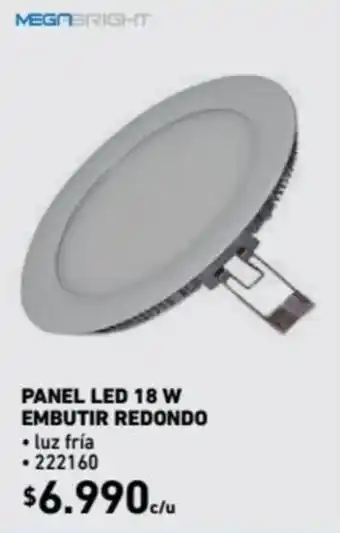 Construmart Panel LED 18 w Embutir Redondo oferta