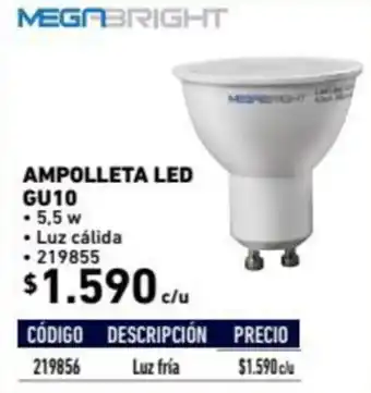 Construmart Ampolleta LED GU10 oferta