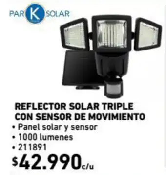 Construmart Reflector Solar Triple con Sensor de Movimiento oferta