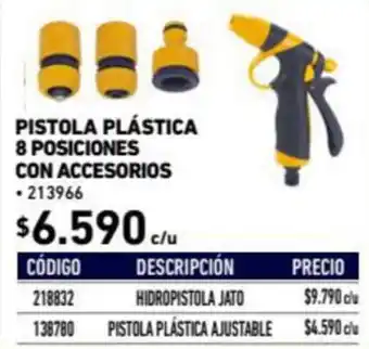 Construmart Pistola Plástica 8 Pisociones con Accesorios oferta