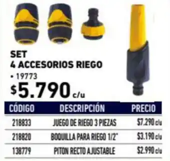 Set 4 Accesorios