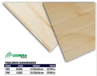 Construmart Leonera Tableros Ranurados 9x1220x2440 mm oferta