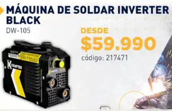 Construmart Máquina de Soldar Inverter Black DW-105 oferta
