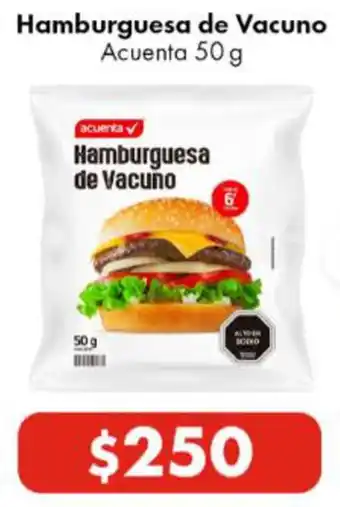 Super Bodega a Cuenta Hamburguesa de Vacuno Acuenta 50 g oferta