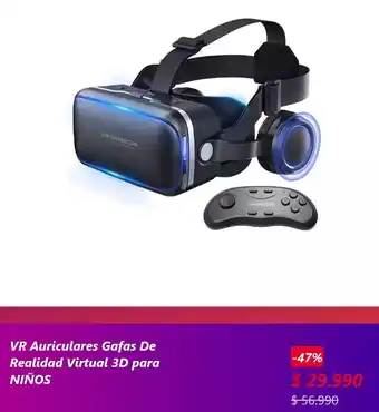 Linio VR Auriculares Gafas De Realidad Virtual 3D para NIÑOS oferta