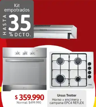 Easy Ursus Trotter Horno + encimera + campana EPC4 REFLEX oferta