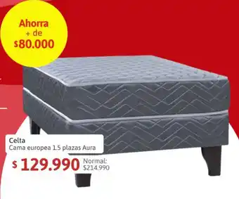 Easy Celta Cama europea 1.5 plazas Aura oferta