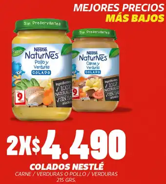 COLADOS NESTLÉ CARNE / VERDURAS O POLLO / VERDURAS 215gr x 2