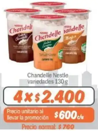 Mayorista 10 Chandelle Nestle variedades 4x130g oferta