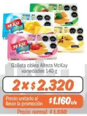 Mayorista 10 Galleta oblea Alteza McKay variedades 2x140g oferta