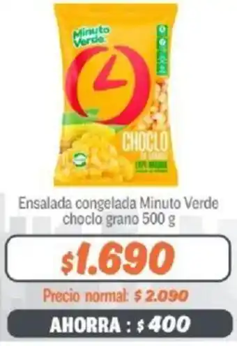 Mayorista 10 Ensalada congelada Minuto Verde choclo grano 500g oferta