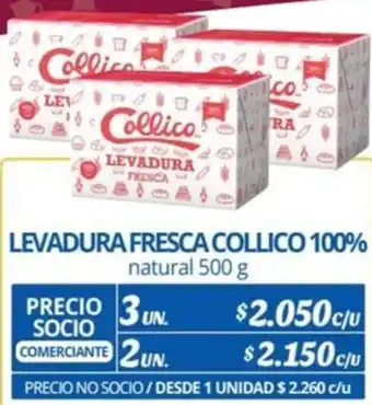 Alvi LEVADURA FRESCA COLLICO 100% natural 500g x 3un oferta