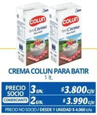 Alvi CREMA COLUN PARA BATIR 1It x 3un oferta