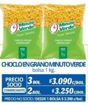 Alvi CHOCLO EN GRANO MINUTO VERDE bolsa 1kg X 3BOL oferta