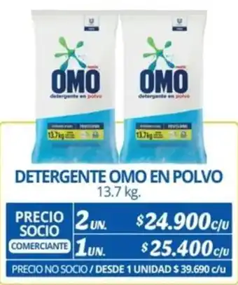 Alvi DETERGENTE OMO EN POLVO 13.7 kg x 2un oferta