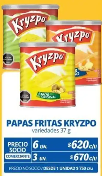 Alvi PAPAS FRITAS KRYZPO variedades 37g x 6un oferta