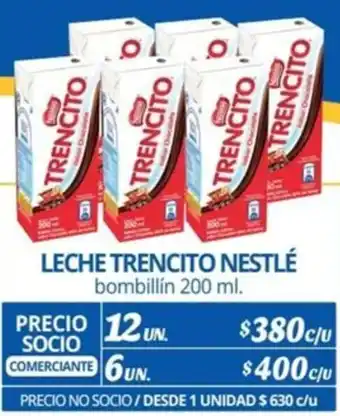 Alvi LECHE TRENCITO NESTLÉ bombillín 200ml x 12un oferta