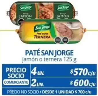 Alvi PATÉ SAN JORGE jamón o ternera 125g x 4un oferta