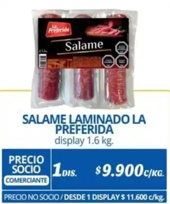 Alvi SALAME LAMINADO LA PREFERIDA display 1.6 kg oferta