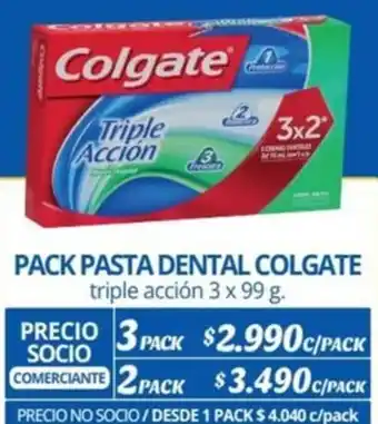 Alvi PACK PASTA DENTAL COLGATE triple acción 3 x 99g x 3pack oferta