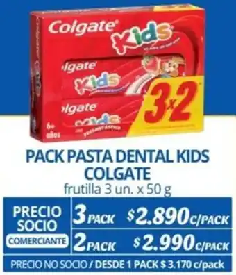 Alvi PACK PASTA DENTAL KIDS COLGATE frutilla 3 un. x 50g x 3pack oferta