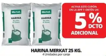 Alvi HARINA MERKAT 25KG 4 Unidades por canje oferta