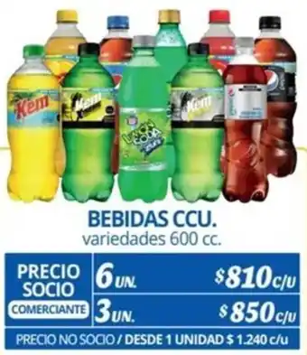 Alvi BEBIDAS CCU. variedades 600 cc x 6un oferta