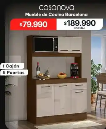 Abcdin Casanova Mueble de Cocina Bcasanova 1 Cajón 5 Puertas oferta