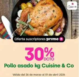 Jumbo Pollo asado kg Cuisine & Co oferta