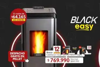 Easy Bosca Calefactor reuet 160 m/Hera + negro oferta