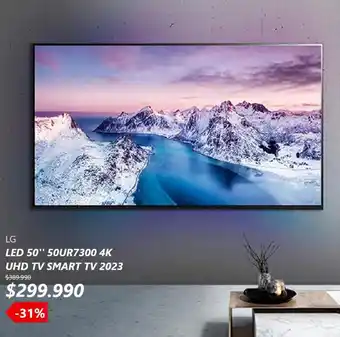 Ripley LG LED 50" 50UR7300 4K UHD TV SMART TV 2023 oferta