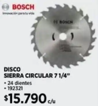 Construmart BOSCH DISCO SIERRA CIRCULAR 7 1/4" oferta