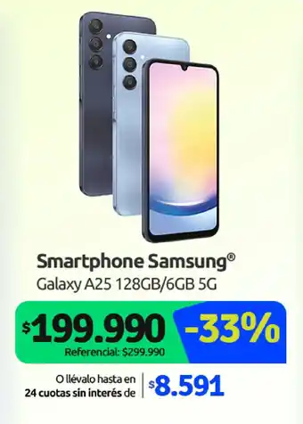 PC Factory Smartphone Samsung Galaxy A25 128GB/6GB 5G oferta