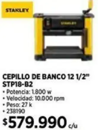 Construmart STANLEY CEPILLO DE BANCO 12 1/2" STP18-B2 oferta