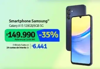 PC Factory Smartphone Samsung Galaxy A15 128GB/6GB 5G oferta