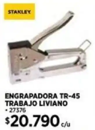 Construmart STANLEY ENGRAPADORA TR-45 TRABAJO LIVIANO oferta