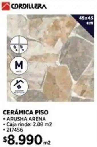 Construmart CORDILLERA CERÁMICA PISO oferta