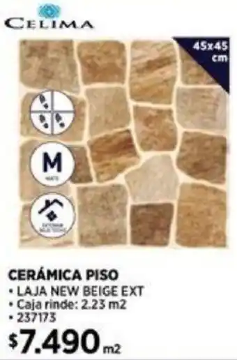 Construmart CELIMA CERÁMICA PISO 45x45cm oferta